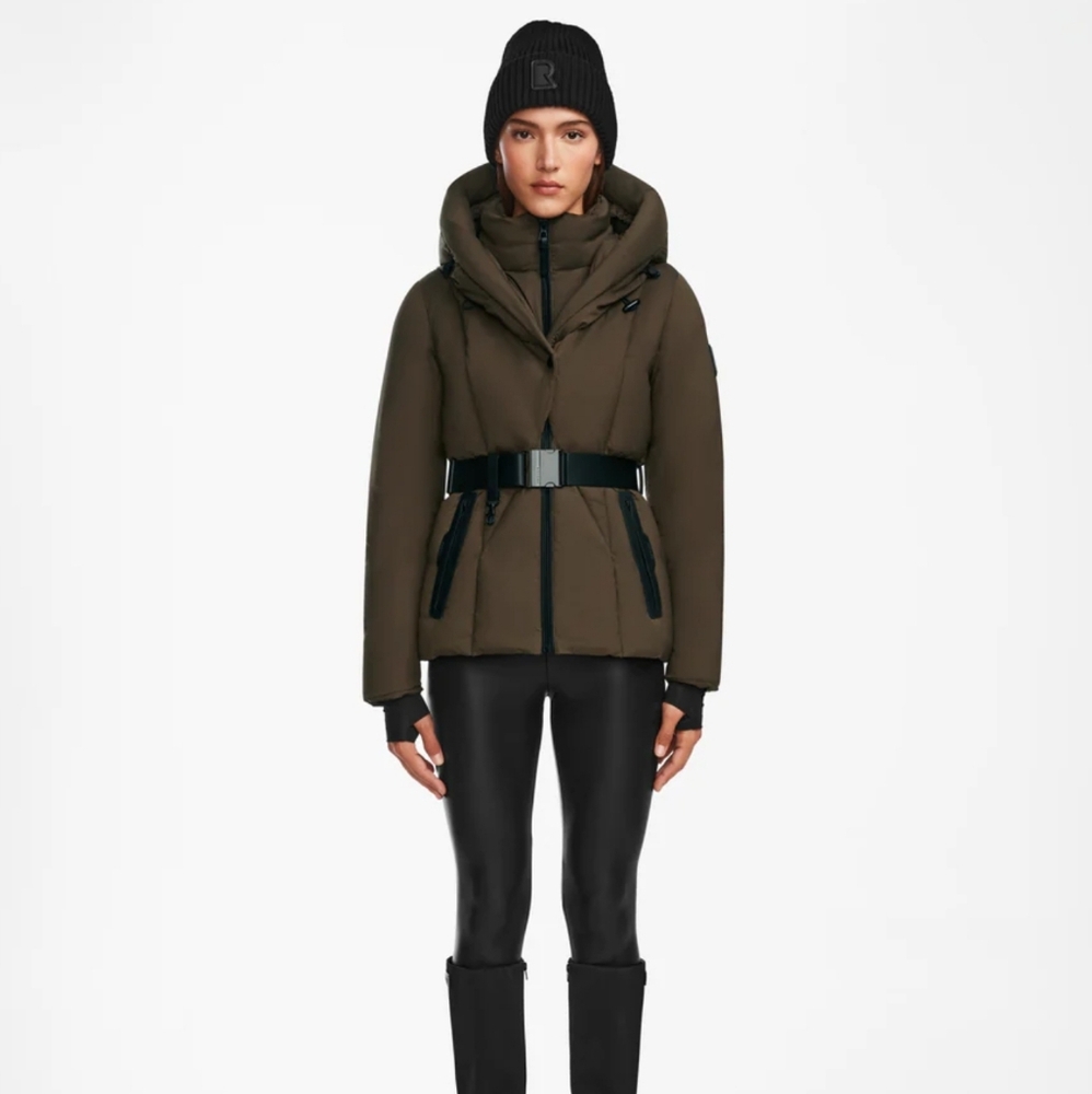 Stylish Olive Green Rudsak Puffer Jacket